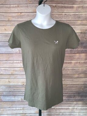 Distorted People Olive Unisex T-Shirt - Size S